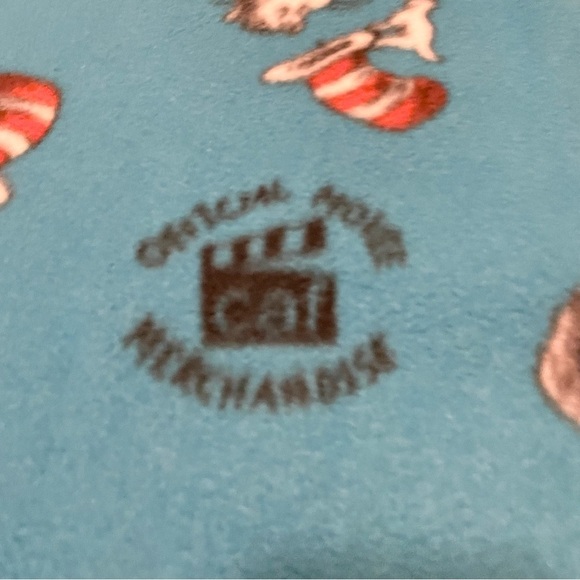 2003 Cat in the Hat Dr. Seuss Blanket 82” x 58” - Picture 2 of 16